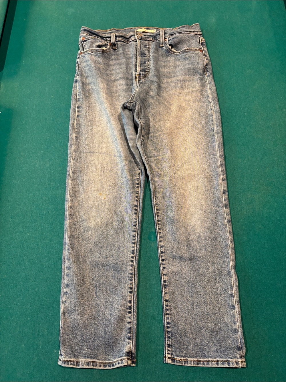 Levi's Wedgie Straight Ankle Women's Jeans in Washed Blue 32x28